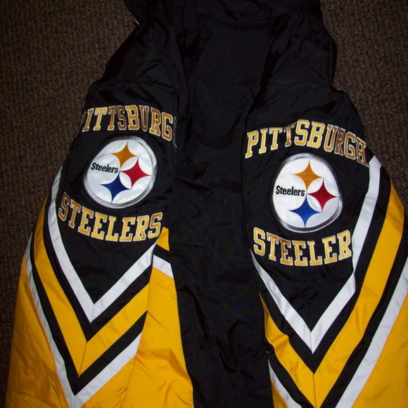 PITTSBURGH STEELERS Hooded Starter Full Zip Jacket S M L XL - Picture 9 of 13